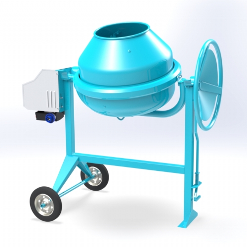 Electric concrete mixer 100 lt - C 150-08 of Concrete mixers with traditional transmission by OMAER